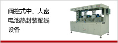 阀控式中、大密电池热封装配线设备